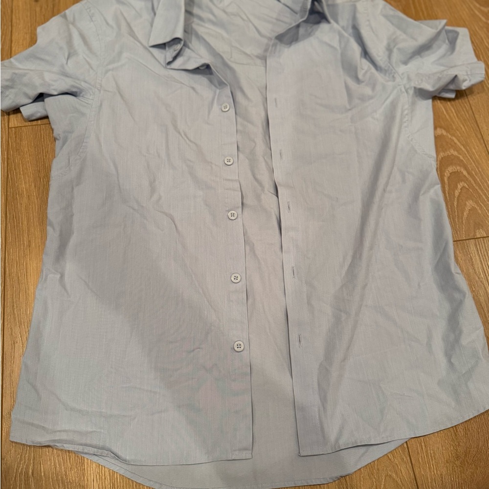 Lululemon Light Blue Button-Up Shirt